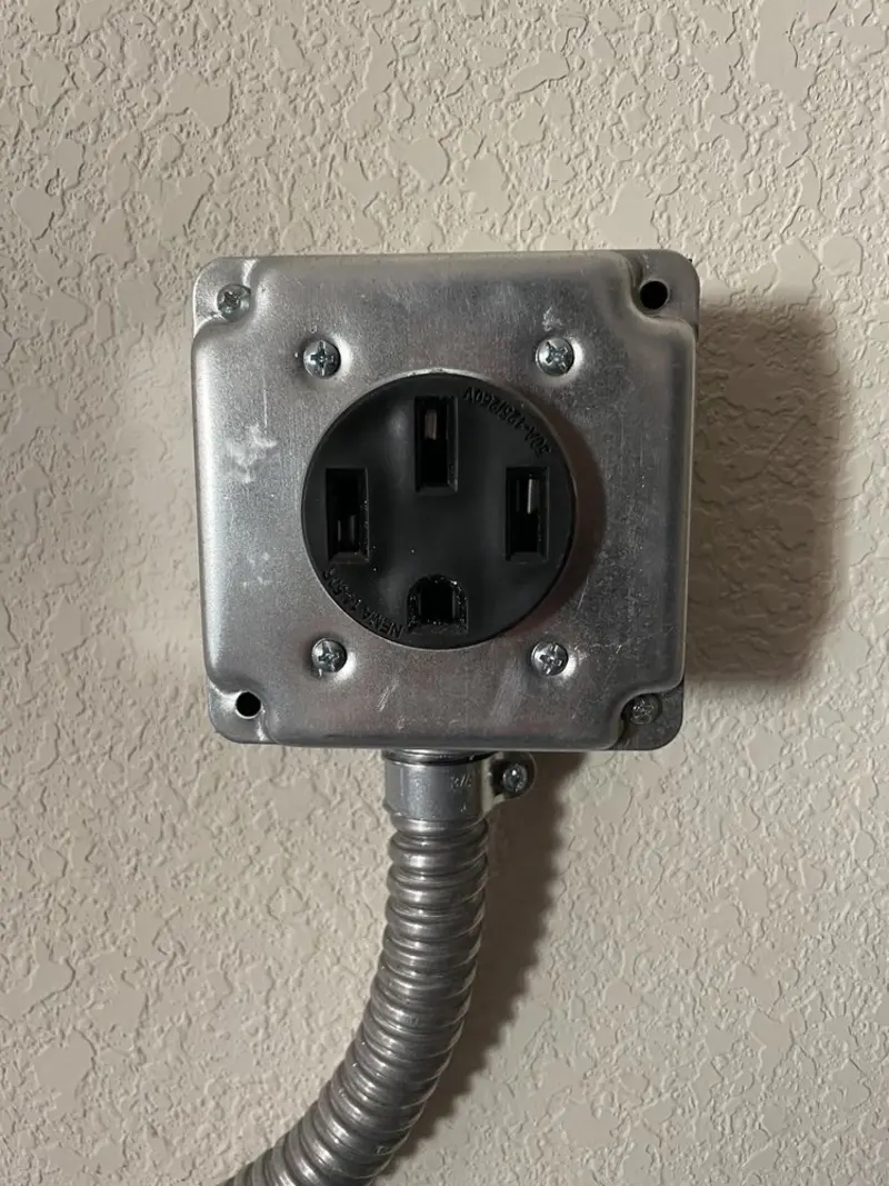 NEMA 14-50 outlet installed for Smart Home Electrical in Columbine